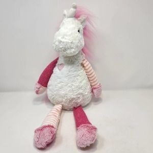 Aurora Purely Luxe White Pink Unicorn Plush 13" Stuffed Animal Soft Toy